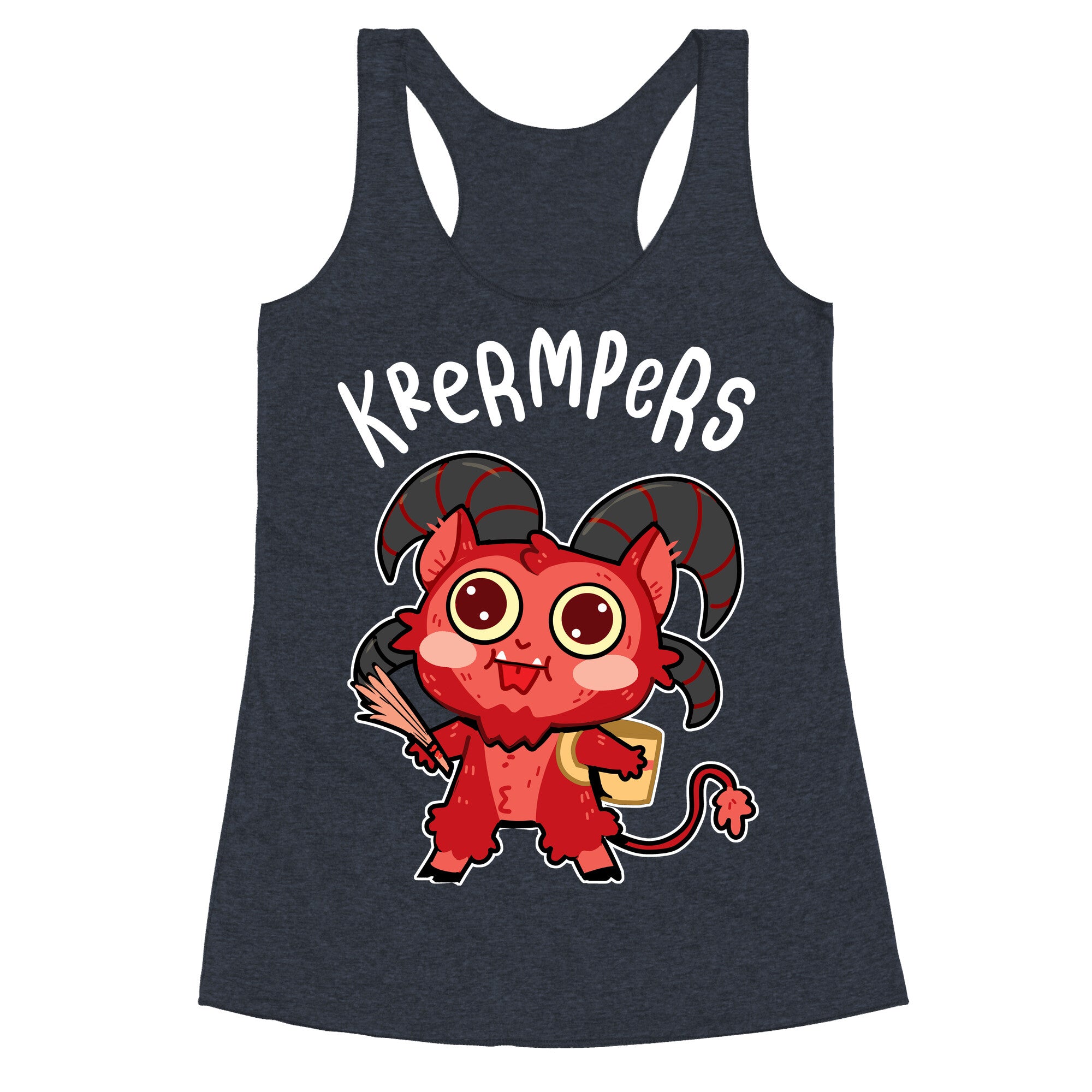Krermpers Derpy Krampus Racerback Tank